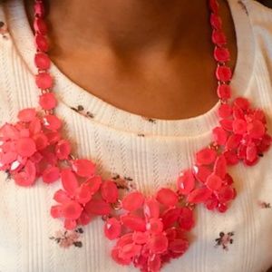 Hot pink J Crew necklace- never worn!